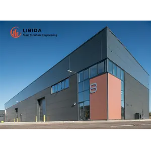 Libida China Pre-engineered Prefabricated Low Cost Steel Structure Shopping Mall Center Hotel Building