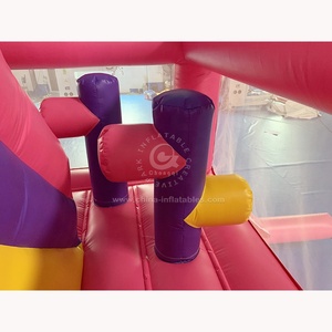 Trẻ Em Inflatables Trò Chơi Đảng Combo Màu Hồng Inflatable Nhà Bị Trả Lại Thương Mại Công Chúa Inflatable Lâu Đài Bouncer Với Trong Nhà Trượt - Product Image 6