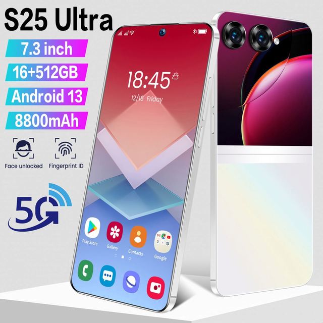 Cheap Smartphone 6.8inch OLED Curved Screen 5g 514GB Android Mobile Phone S25 Ultra