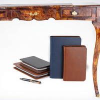 Agenda/organisateur en cuir vintage de style exécutif, couverture rigide, classeur à feuilles mobiles, carnet de réunion scolaire, fermeture éclair solide, format A6/A5