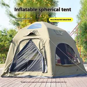 Tente gonflable portable Oxford pour sports de plein air, imperméable, résistante aux intempéries, quatre saisons, installation rapide, résistante aux UV, pour le camping et les pique-niques - Product Image 5
