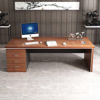 Bureau d'ordinateur de bureau moderne et minimaliste bureau de patron bureau d'écriture table de directeur