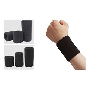 En gros, Bandeaux de poignet personnalisés en tissu éponge de coton anti-transpiration pour le sport, le tennis et la gym - Product Image 2
