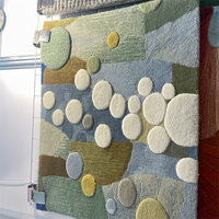 Grand tapis fait main tapis doux antidérapant pour chambre salon personnalisé