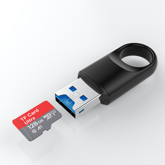 Portable Memory Card Reader Mini TF3.0 USB a Card Reader Adapter