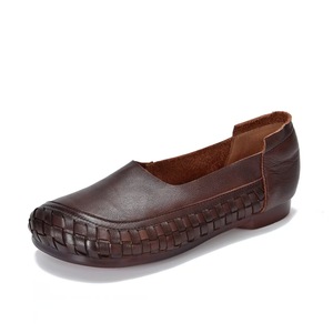 Women's Summer <b>Spring</b> Autumn Soft Solid Anti-Slippery <b>Boots</b> Walking Shoes Slippers Women's Soft Leather Slip-On Slippers - Product Image 5