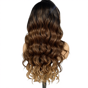 Peluca de Cabello Virgen Brasileño 13x4 con Frente de Encaje, Ondas Medianas, 250% de Densidad, Sin Pegamento, Encaje Suizo Transparente - Product Image 1