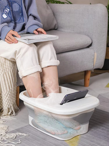 Secchio per massaggio con <span class=keywords><strong>pediluvio</strong></span> portatile facile da riporre vassoio per <span class=keywords><strong>pediluvio</strong></span> pieghevole per piedi secchio per ammollo piedi - Product Image 4