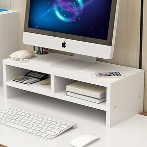 Desktop <b>Computer</b> Riser Stand Monitor Screen Base <b>Desk</b> Lift Storage Rack Laptop Stand Rectangle 3 Floors Standing Type Office - Product Image 2