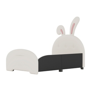 <span class=keywords><strong>Lit</strong></span> moderne à plateforme en forme <span class=keywords><strong>de</strong></span> lapin blanc <span class=keywords><strong>de</strong></span> taille jumelle <span class=keywords><strong>avec</strong></span> <span class=keywords><strong>tête</strong></span> <span class=keywords><strong>de</strong></span> <span class=keywords><strong>lit</strong></span> <span class=keywords><strong>et</strong></span> <span class=keywords><strong>pied</strong></span> <span class=keywords><strong>de</strong></span> <span class=keywords><strong>lit</strong></span> <span class=keywords><strong>de</strong></span> princesse rembourré <span class=keywords><strong>avec</strong></span> fonction <span class=keywords><strong>de</strong></span> rangement - Product Image 3