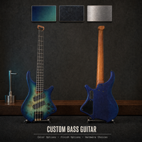 Guitare Basse Électrique OEM ODM 4/5 Cordes, Corps en Acajou, Touche en Palissandre, 24 Frettes, Équipée d'un Micro