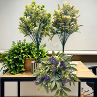 Bouquet de simulation de haute qualité pour la photographie, joli mélange de fleurs et de feuilles d'osmanthus pour la décoration de la maison et de mariage