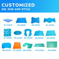 Shenzhen saien fabricants refroidissement Silicone bleu Gel infusé coussin mousse à mémoire de forme matelas lit King Size Topper pour la maison