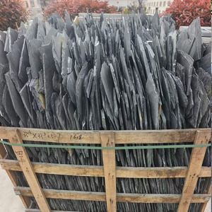 Pavés en pierre naturelle <span class=keywords><strong>concassée</strong></span> de schiste noir irrégulier pour décoration de fond d'eau de <span class=keywords><strong>jardin</strong></span> et piscine, en vente - Product Image 5