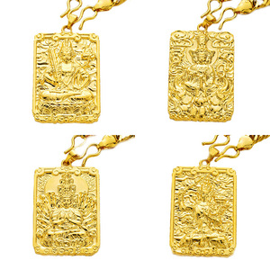 <span class=keywords><strong>Collana</strong></span> con Pendente Buddha Vintage Placcato in <span class=keywords><strong>Oro</strong></span> Giallo 24k per <span class=keywords><strong>Uomo</strong></span>, con <span class=keywords><strong>Catena</strong></span> Classica alla Moda, Regalo Perfetto per Uomini e Donne - Product Image 4