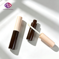 Tube cosmétique cylindrique en plastique personnalisé Yueshunxing 6 ml, tube de mascara en gros, tube de brillant à lèvres vide, impression sérigraphique