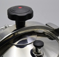 Casseroles de cuisine écologiques en acier inoxydable 304, autocuiseurs à haute pression à commande manuelle, capacité 4L-8L, couvercle à clip, gaz et induction