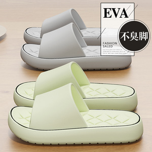 Eva Thick Soled Slippers For Women Summer Outdoor Home Bathroom Wear Non Slip Comfortable Soft Sole Adult Size 35 40 - Product Image 2