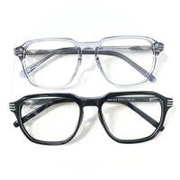 2026 Vente en gros, usine chinoise, liquidation de stock, montures de lunettes en acétate, transparentes, durables, montures de lunettes pour unisexe