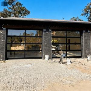 <span class=keywords><strong>Porte</strong></span> <span class=keywords><strong>de</strong></span> <span class=keywords><strong>garage</strong></span> sectionnelle moderne à vue complète en verre 16x7 16x8 <span class=keywords><strong>avec</strong></span> <span class=keywords><strong>porte</strong></span> piétonne intégrée - Product Image 3