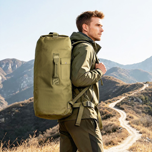 Sac de voyage tactique en toile Oxford LUPU, sac à dos de survie grande capacité avec bandoulière et poignée en toile pour le camping et la randonnée - Product Image 4