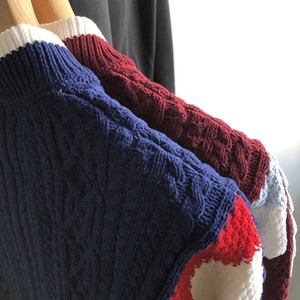 Cardigan Oversize Invernale da Uomo con Logo Personalizzato OEM, Giacca a Maglia <span class=keywords><strong>Jacquard</strong></span>, Maglione Tricot Casual di Moda con Cerniera - Product Image 6