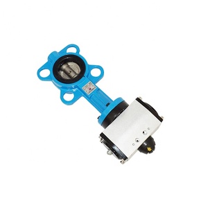 Vanne <span class=keywords><strong>papillon</strong></span> à disques DN250 avec actionneur pneumatique et diaphragme en caoutchouc pour centrale à béton, garantie 1 an - Product Image 2