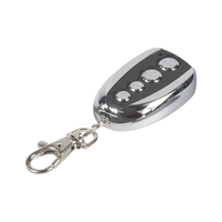 Télécommande universelle en métal à 4 boutons 433 MHz 315 MHz avec code roulant d'apprentissage pour porte de garage, portée de 100 m, voyant LED