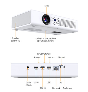 BYINTEK R19 Mini Vidéoprojecteur Portable Intelligent <span class=keywords><strong>3D</strong></span> 4K <span class=keywords><strong>DLP</strong></span> Android WIFI LED pour Cinéma Domestique Privé - Product Image 2