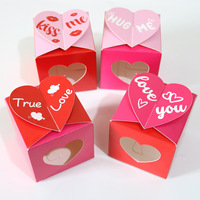 Boîtes cadeaux personnalisées en gros pour la Saint-Valentin, décoration d'ambiance de mariage, boîtes à bonbons d'amour