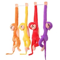 Venta al por Mayor de Fábrica, Juguetes de Peluche de Mono con Brazos y Piernas Largos de 60-105 cm, Mono Colgante con Música, Juguetes de Peluche Rellenos que Simulan un Mono