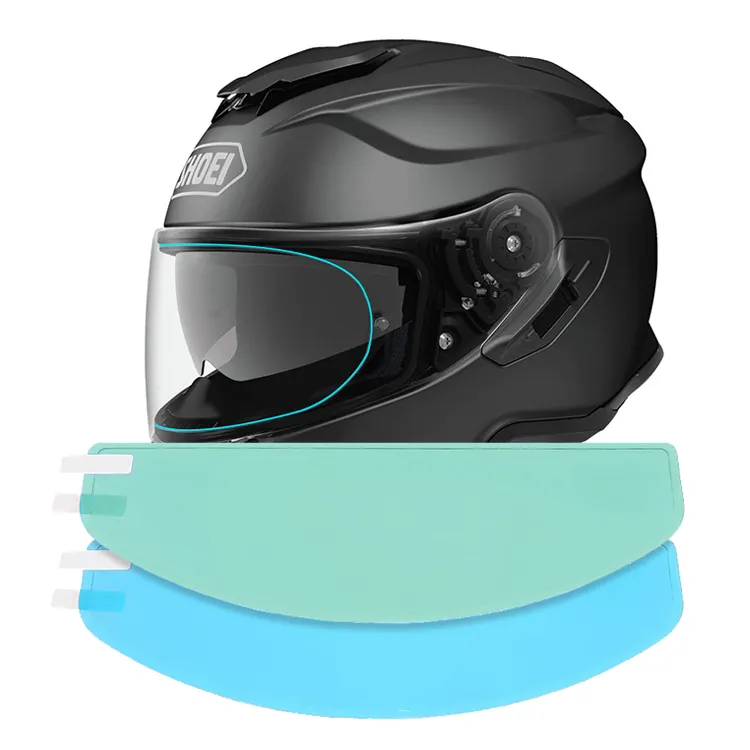 Helm motor Universal, helm sepeda motor Universal, opsional, lapisan Anti Air Bening, Anti kabut, layar Patch untuk helm
