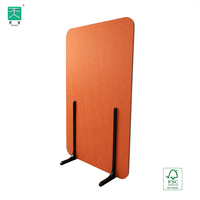 TianGe panneau de confidentialité mobile Polyester cloisons acoustiques pliantes diviseur de pièce vertical rétractable à vendre