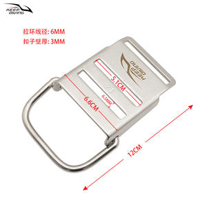 Sangle de fixation pour plongée technique en acier inoxydable, boucle de fixation latérale pour BCD, sangle pour bouteille de plongée, pour équipement KEEP DIVING BPD - Product Image 4