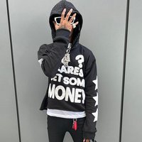 Vêtements d'hiver, fabrication sur mesure, style vintage streetwear, logo personnalisé, sweat à capuche long pour homme, patchwork, 100% coton