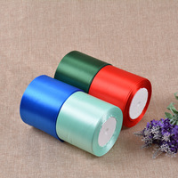 Vente directe usine – Ruban en satin de polyester de 8 cm de large, coloré, pour décoration de plafond de mariage, toile de fond en soie, vente en gros