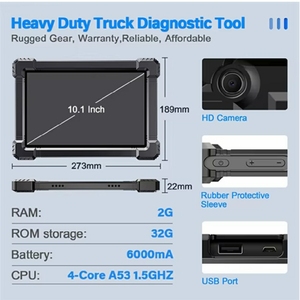 แกน X7HD มืออาชีพรถบรรทุกหนักสแกนเนอร์ทุกระบบดีเซล HD OBD ECU การเข้ารหัส DPF การฟื้นฟูน้ำมันรีเซ็ต - Product Image 4