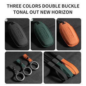 Nouvelle conception, texture confortable, <span class=keywords><strong>sac</strong></span> à clés de voiture en cuir pliable pour Ford Fusion Focus Ecosport Mondeo Kuga Escape Explorer - Product Image 2