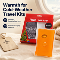 Chauffe-mains en métal à clic, réutilisable, couleur personnalisée, à l'acétate de sodium, pour le confort en hiver, les trajets quotidiens, le camping et la randonnée