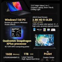 Ordinateur portable Asus ProArt X avec processeur Snapdragon, ordinateurs portables neufs, écran tactile 13 pouces, ordinateur à bas prix