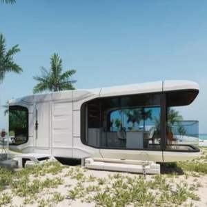 Cabina de hotel prefabricada de cápsula de lujo para exteriores ecológica con panel sándwich, diseño moderno de instalación rápida - Product Image 2