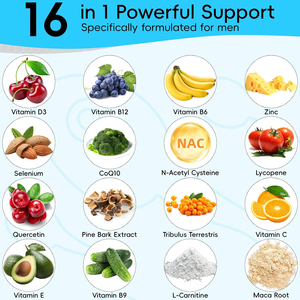 Kapsul Kesuburan Pria Alami, Pendukung Energi, Suplemen Nutrisi, Formula 16-in-1, Kapsul Pendukung Kesuburan Pria - Product Image 3