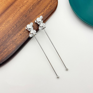 Elegancia decorativa Plata Acero inoxidable Agitación Azúcar Té Café Cucharas Cubiertos Cucharas - Product Image 4