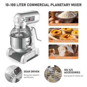 Batteur sur socle planétaire professionnel B20 pour cuisine, pâtisserie, boulangerie, 3 kg, 20 L, mélangeur vertical commercial pour gâteaux et aliments - Product Image 2