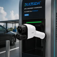 Connecteur de charge CCS2 industriel 500A refroidi par liquide avec système de refroidissement de précision pour l'UE