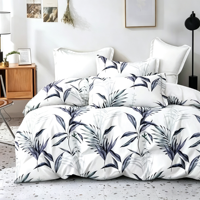 Parures de lit de luxe imprimées en 3D sur mesure, motifs modernes, ensemble housse de couette et draps blancs toutes saisons pour chambre à coucher
