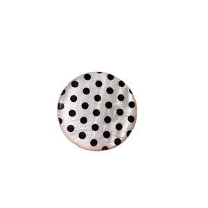 Vintage Geometric Resin Cocktail <b>Ring</b> Black White Polka Dot Women's Fashion Party Jewelry Daily Wear <b>Statement</b> <b>Ring</b> - Product Image 2