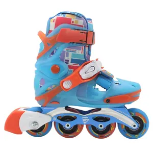 키즈 2 In 1 Pro 속도 안전 전원 슬라이드 휠 롤러 스케이트 신발