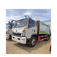 Nouveau et utilisé sinotruck Howo 12 m3 10 m3 type de compression petit compacteur chine ramasser camion à ordures