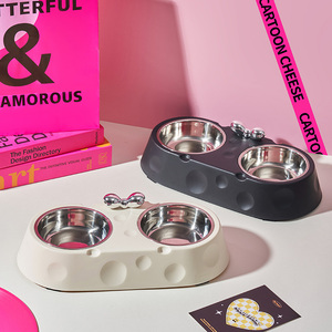 Pet Stainless Steel Double <strong>Bowl</strong> Large Capacity for Cats and Dogs Pet Products - Product Image 6